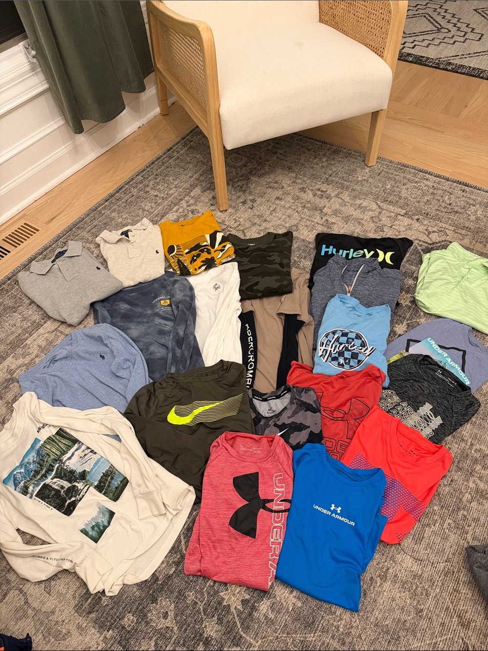 abercrombie kids, polo, Nike, under armour boys bundle
